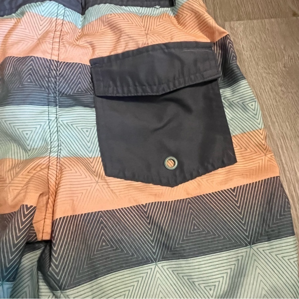 Art Class Striped Board Shorts Swimsuit - Picture 6 of 8